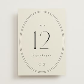 Table Numbers