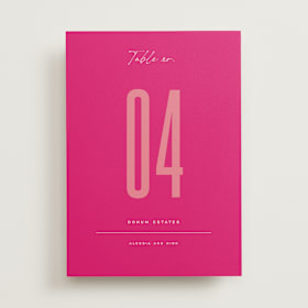 Table Numbers