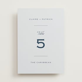 Table Numbers