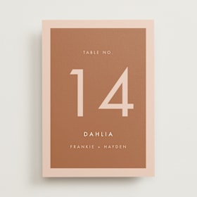 Table Numbers