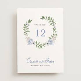 Table Numbers