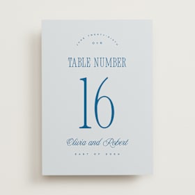 Table Numbers