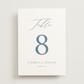 Table Numbers