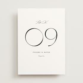 Table Numbers