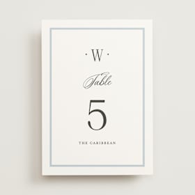 Table Numbers