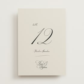 Table Numbers