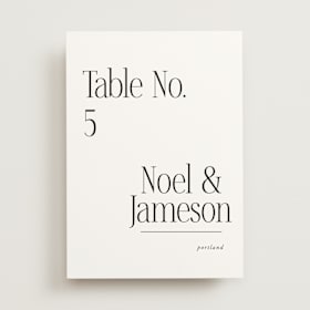 Table Numbers