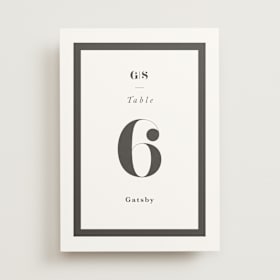 Table Numbers