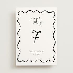 Table Numbers