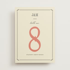 Table Numbers