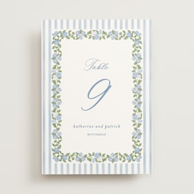 Table Numbers