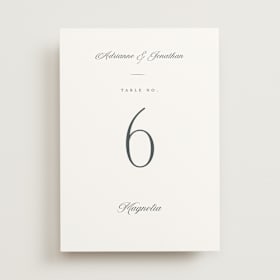Table Numbers