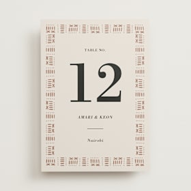 Table Numbers