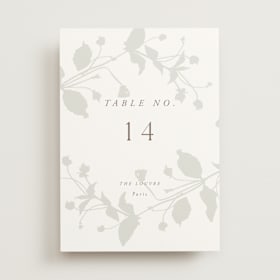 Table Numbers