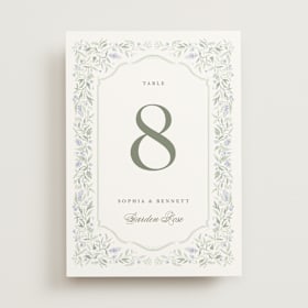 Table Numbers