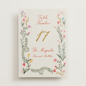 Table Numbers