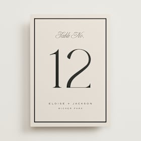 Table Numbers