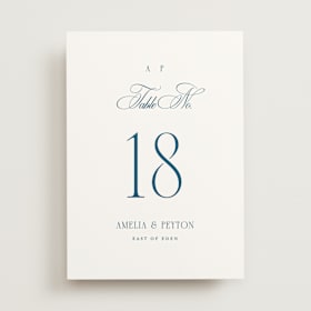 Table Numbers