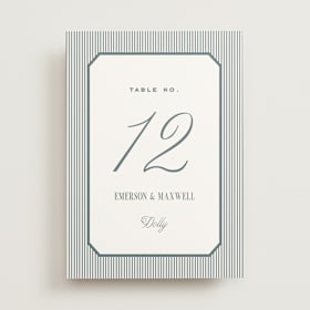 Table Numbers
