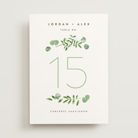 Table Numbers