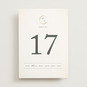 Table Numbers