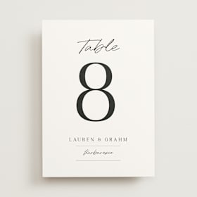 Table Numbers