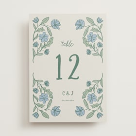 Table Numbers