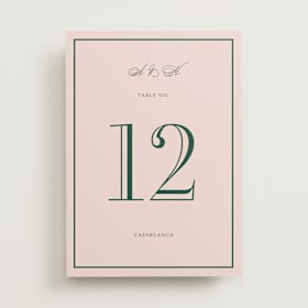 Table Numbers