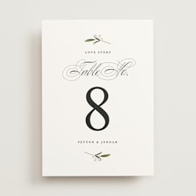 Table Numbers
