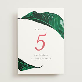 Table Numbers