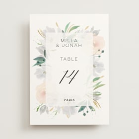 Table Numbers