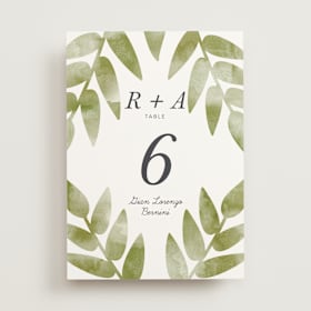 Table Numbers
