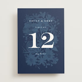 Table Numbers