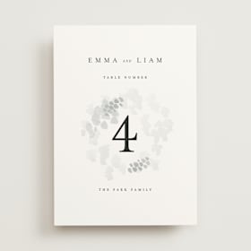 Table Numbers