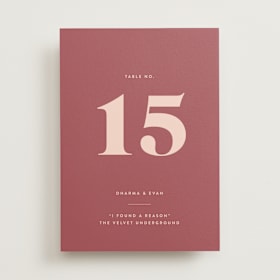 Table Numbers