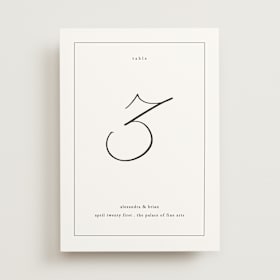 Table Numbers