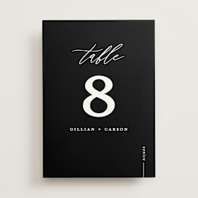 Table Numbers