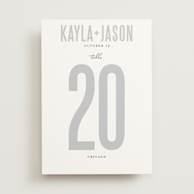 Table Numbers