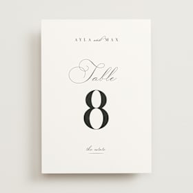 Table Numbers