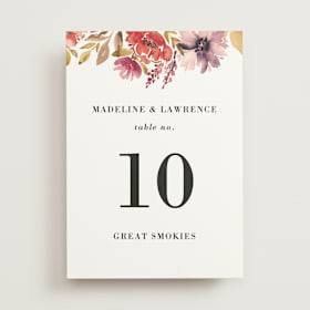 Table Numbers