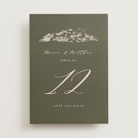 Table Numbers