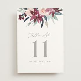 Table Numbers