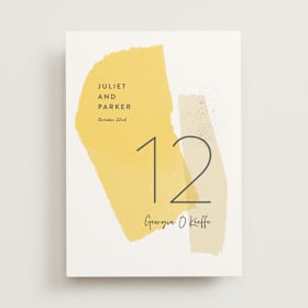 Table Numbers