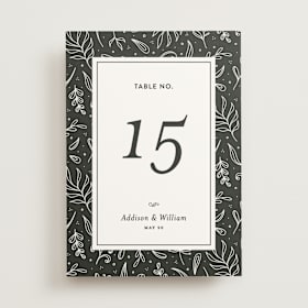 Table Numbers