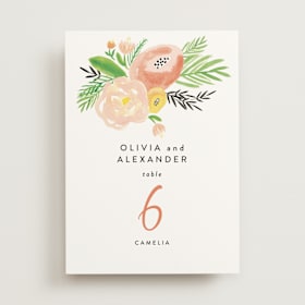 Table Numbers