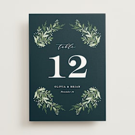 Table Numbers