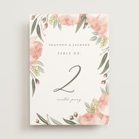 Table Numbers