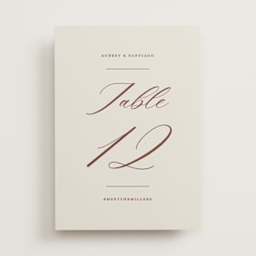 Table Numbers