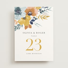 Table Numbers