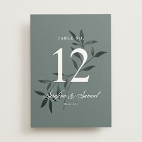 Table Numbers